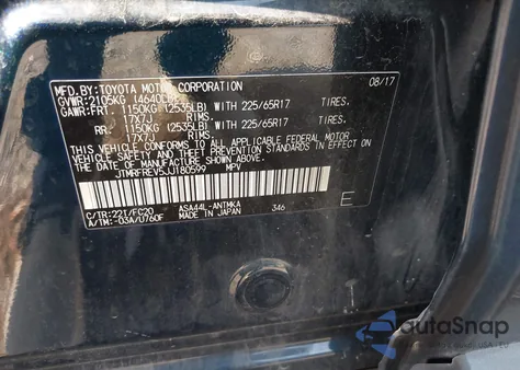 2018 Toyota Rav4 Xle from USA, damaged, VIN JTMRFREV5JJ180599